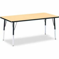 Jonti-Craft Berries® Rectangle Activity Table, 30"W x 60"L x 24-31"H, Classic Maple
