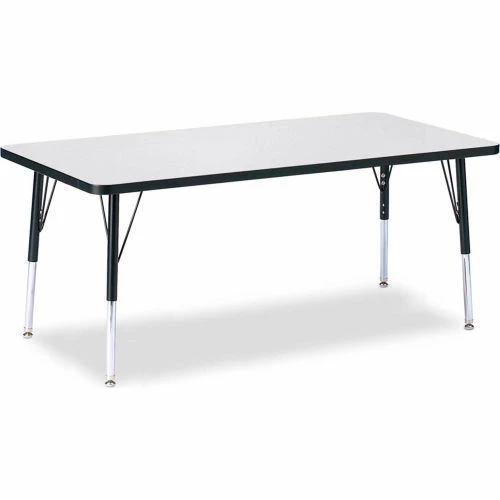 Jonti-Craft Berries® Rectangle Activity Table, 30"W x 60"L x 15" To 24"H, Classic Gray 1 Jonti-Craft Berries® Rectangle Activity Table, 30"W x 60"L x 15" To 24"H, Classic Gray