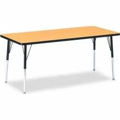 Jonti-Craft Berries® Rectangle Activity Table, 72"W x 30"L x 24-31"H, Classic Oak