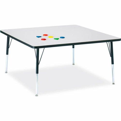 Jonti-Craft Berries® Square Activity Table, 48"W x 48"L x 24-31"H, Classic Gray 1 Jonti-Craft Berries® Square Activity Table, 48"W x 48"L x 24-31"H, Classic Gray