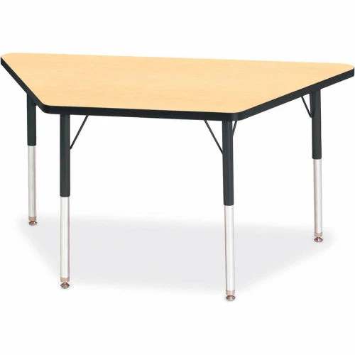 Jonti-Craft Berries® Trapezoid Activity Tables, 24"W x 48"L x 24-31"H, Classic Maple 1 Jonti-Craft Berries® Trapezoid Activity Tables, 24"W x 48"L x 24-31"H, Classic Maple
