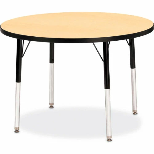 Jonti-Craft Berries® Round Activity Table, 36"W x 36"L x 15" To 24"H, Classic Maple 1 Jonti-Craft Berries® Round Activity Table, 36"W x 36"L x 15" To 24"H, Classic Maple