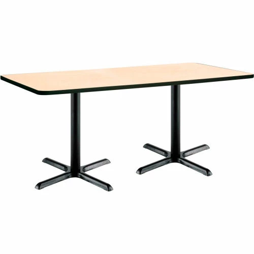 KFI Seating KFI Restaurant Table, 72"L x 30"W, Natural Table/Black Base 1 KFI Seating KFI Restaurant Table, 72"L x 30"W, Natural Table/Black Base
