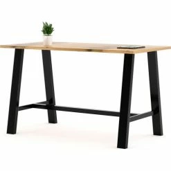 KFI Seating KFI Urban Loft Wood Table With Steel Frame, 72"Lx42"Wx41"H, Natural -Tables Shop KFI T4272 BMT3672 41 LFTNA
