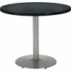 KFI Seating KFI 42" Round Restaurant Table, Graphite Nebula Table/Silver Base