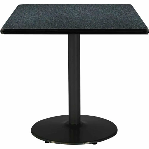 KFI Seating KFI 42" Square Restaurant Table, Graphite Table/Black Base 1 KFI Seating KFI 42" Square Restaurant Table, Graphite Table/Black Base