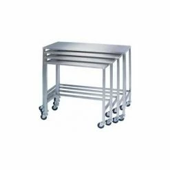 Lakeside® 8381 Stainless Steel Nesting Table 32 x 16 x 34