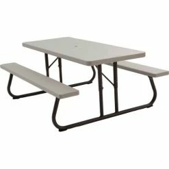 Lifetime® 6' Folding Picnic Table, Putty -Tables Shop LII 22119 01