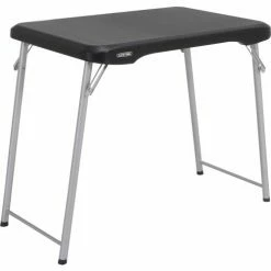 Lifetime® Stacking Personal Folding Table, 20" x 36", Black -Tables Shop LII 80668