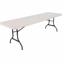 Lifetime® Portable Plastic Folding Table, 30" x 96", Almond 27 Lifetime® Portable Plastic Folding Table, 30" x 96", Almond -Tables Shop LII LT22984