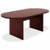 Lorell® 72" Oval Conference Table - Mahogany - Chateau Series
