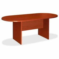 Lorell® 72" Oval Conference Table - Cherry - Essentials Series