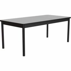Correll Library Tables 24"W x 48"L x 29"H - Gray Granite -Tables Shop LR2448 15 04