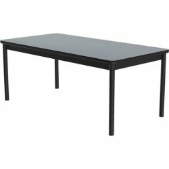 Correll Library Tables 30"W x 72"L x 29"H - Gray Granite