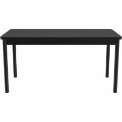Correll Library Tables 36"W x 72"L x 29"H - Black Granite -Tables Shop LR3672 07 03