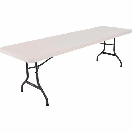 Lifetime® Portable Plastic Folding Table, 30" x 96", Almond 1 Lifetime® Portable Plastic Folding Table, 30" x 96", Almond