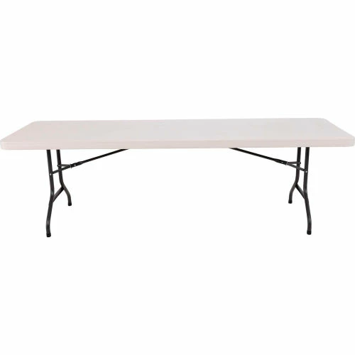 Lifetime® Portable Plastic Folding Table, 30" x 96", Almond 2 Lifetime® Portable Plastic Folding Table, 30" x 96", Almond - Image 2
