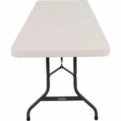 Lifetime® Portable Plastic Folding Table, 30" x 96", Almond 17 Lifetime® Portable Plastic Folding Table, 30" x 96", Almond -Tables Shop LT22984 04