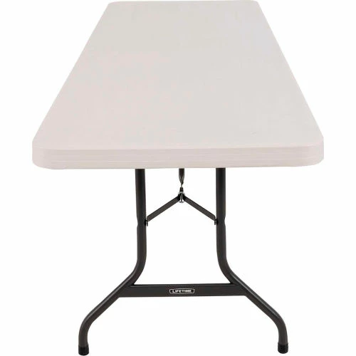 Lifetime® Portable Plastic Folding Table, 30" x 96", Almond 4 Lifetime® Portable Plastic Folding Table, 30" x 96", Almond - Image 4