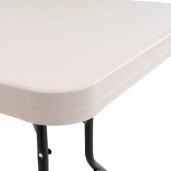 Lifetime® Portable Plastic Folding Table, 30" x 96", Almond 19 Lifetime® Portable Plastic Folding Table, 30" x 96", Almond -Tables Shop LT22984 06