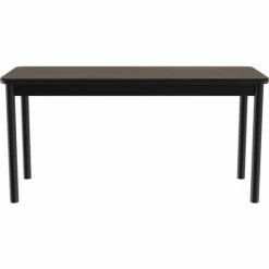 Correll Science Lab Table - Laminate Top - 24"W x 48"L x 36"H - Walnut -Tables Shop LT2448 01 03
