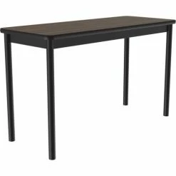 Correll Science Lab Table - Laminate Top - 24"W x 48"L x 36"H - Walnut -Tables Shop LT2448 01 04