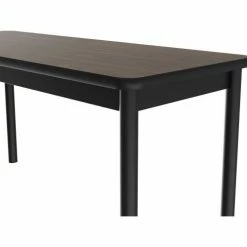 Correll Science Lab Table - Laminate Top - 24"W x 48"L x 36"H - Walnut -Tables Shop LT2448 01 05