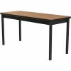 Correll Science Lab Table - Laminate Top - 24"W x 60"L x 36"H - Medium Oak