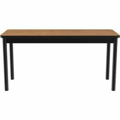 Correll Science Lab Table - Laminate Top - 24"W x 60"L x 36"H - Medium Oak -Tables Shop LT2460 06 03