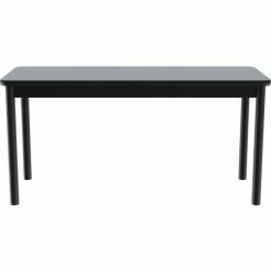 Correll Science Lab Table - Laminate Top - 24"W x 72"L x 36"H - Gray Granite -Tables Shop LT2472 15 03
