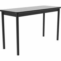 Correll Science Lab Table - Laminate Top - 30"W x 60"L x 36"H - Gray Granite -Tables Shop LT3060 15 04