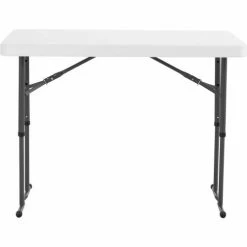 Lifetime® Adjustable Height Plastic Folding Table, 24" x 48", White 31 Lifetime® Adjustable Height Plastic Folding Table, 24" x 48", White -Tables Shop LT80160 05