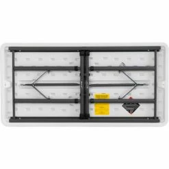 Lifetime® Adjustable Height Plastic Folding Table, 24" x 48", White 36 Lifetime® Adjustable Height Plastic Folding Table, 24" x 48", White -Tables Shop LT80160 10