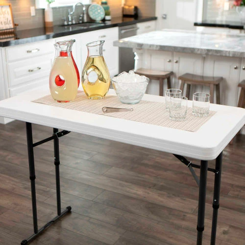 Lifetime® Adjustable Height Plastic Folding Table, 24" x 48", White 13 Lifetime® Adjustable Height Plastic Folding Table, 24" x 48", White - Image 13