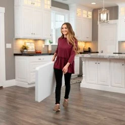 Lifetime® Adjustable Height Plastic Folding Table, 24" x 48", White 45 Lifetime® Adjustable Height Plastic Folding Table, 24" x 48", White -Tables Shop LT80160 19