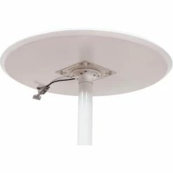 Luxor 32" Round Adjustable Height Restaurant Table, White 15 Luxor 32" Round Adjustable Height Restaurant Table, White -Tables Shop LX PNADJ 32RD 003