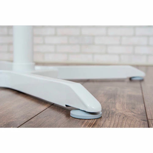 Luxor 32" Round Adjustable Height Restaurant Table, White 12 Luxor 32" Round Adjustable Height Restaurant Table, White - Image 12