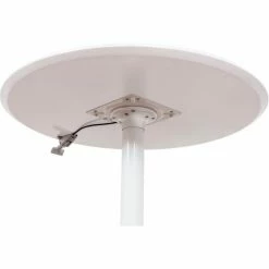 Luxor 36" Round Adjustable Height Restaurant Table, White 15 Luxor 36" Round Adjustable Height Restaurant Table, White -Tables Shop LX PNADJ 36RD 003