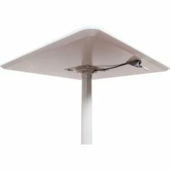 Luxor 36" Square Adjustable Height Restaurant Table, White 15 Luxor 36" Square Adjustable Height Restaurant Table, White -Tables Shop LX PNADJ 36SQ 004