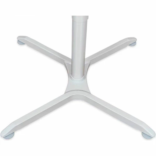 Luxor 36" Square Adjustable Height Restaurant Table, White 5 Luxor 36" Square Adjustable Height Restaurant Table, White - Image 5