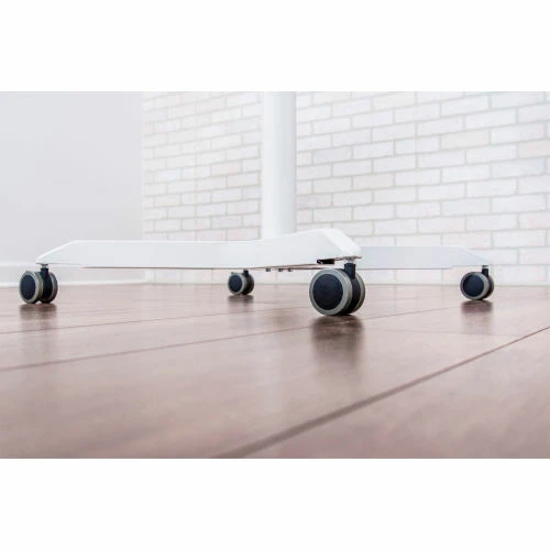 Luxor 36" Square Adjustable Height Restaurant Table, White 11 Luxor 36" Square Adjustable Height Restaurant Table, White - Image 11