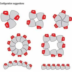 Balt Small Economy Shapes - Fusion Maple - 22" - 29"H x 28-3/4"W x 27-1/4"D -Tables Shop Layout