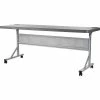 National Public Seating NPS® Flip-N-Store Training Table - Charcoal Slate - 72" x 24"