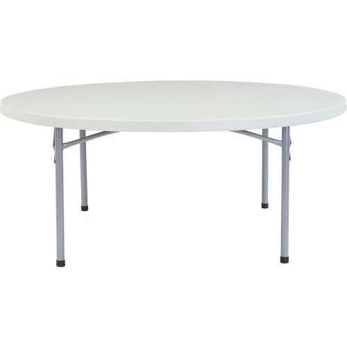 National Public Seating® 71" Round Folding Plastic Table, Gray 9 National Public Seating® 71" Round Folding Plastic Table, Gray - Image 9