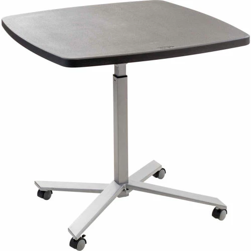 National Public Seating NPS® Adjustable Height 36"W Square Restaurant Table, Charcoal 6 National Public Seating NPS® Adjustable Height 36"W Square Restaurant Table, Charcoal - Image 6