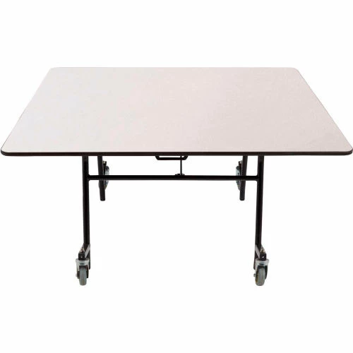 National Public Seating NPS® Mobile EasyFold Table, 48" Square, Gray Top, Black Frame 1 National Public Seating NPS® Mobile EasyFold Table, 48" Square, Gray Top, Black Frame