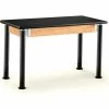 National Public Seating NPS® Signature Science Lab Table, Black, 24 X 54, HPL Top