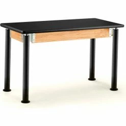 National Public Seating NPS® Signature Science Lab Table, Black, 24 X 72, HPL Top
