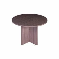Boss 47" Round Conference Table - Driftwood
