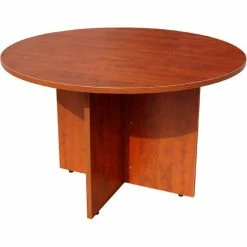 Boss 47" Round Conference Table - Cherry